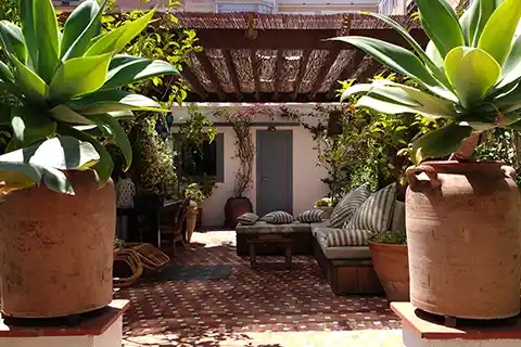 Terraza ajardinada en Barcelona