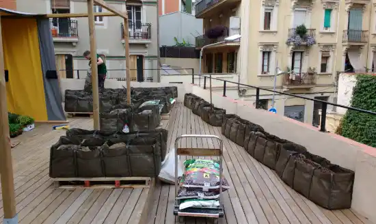 Evolución de la terraza en Hotel Brummel