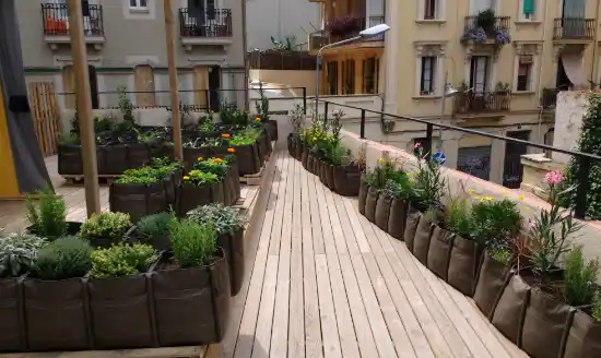 Evolución de la terraza en Hotel Brummel