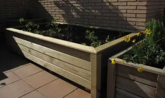Un huerto en la terraza